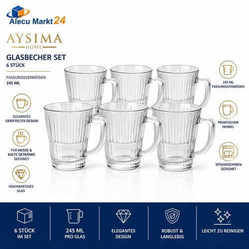 Aysima home glasbecher - 6x,