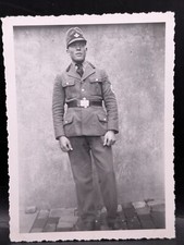 AK Ansichtskarte Postkarte Feldpost Foto Armbinde RAD Uniform Koppelschloss