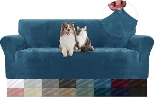 Samt sofa überzug sitzer - 3,