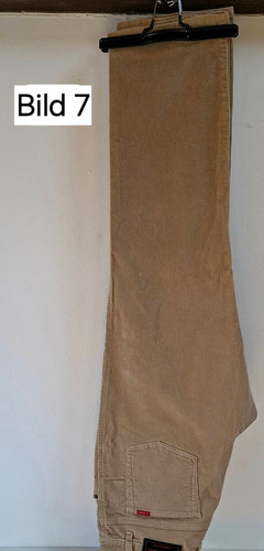 Beige feincordhose von - beige,