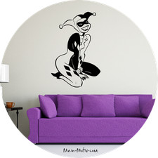 Wandtattoo Harley Quinn