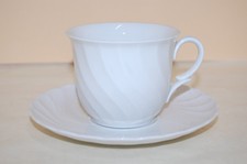 Kaffeetasse 2 tlg. mit Untertasse Schirnding Pallas weiss weiß