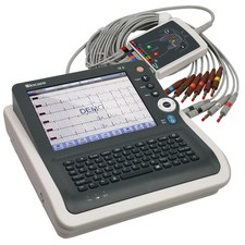12-Leitungs-6-Kanal-EKG-Gerät mit Interpretationsfunktion, S-T-Segment-Diagnose