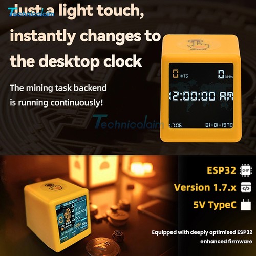 Esp32 btc solo lottery miner - esp32,