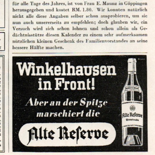 Original anzeige winkelhaus - original-anzeige,