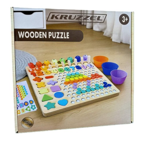 Holzpuzzle mit zahlen formen - holzpuzzle,
