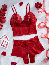 BH Set Dessous M  mit rot