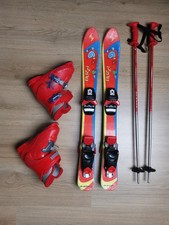 Skiset 80cm für Kinder Stiefel Ski Stöcke Skiausrüstung BLIZZI