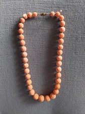 Korallenschwamm Kette Perlen - Kugeln Halskette 44cm lang