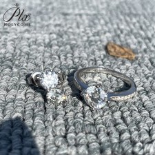 Luxus 925 Silber D-Farbe 1ct