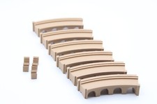 Spur Z Viadukt, Brücke, Kurventeil, erweiterbare Teile, 3D Druck,hellbraun,1:220