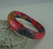 Bunter Armreif aus Kunststoff  6,8 cm  Flower  Blumen  verschiedene Exemplare