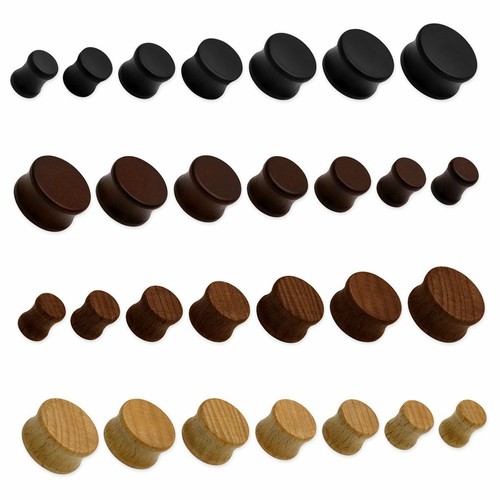Plug holz flesh tunnel - 8-20,