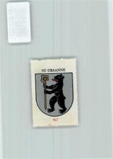 10408222 - St-Ursanne Vignette Wappen Kaffee Hag ca 1920-1940 Baer Bischofsstab