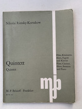 Noten . Rimsky-Korsakow