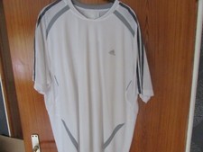 adidas Herren T-Shirt climacool (Nr. BQ) Gr. 2XL weiß/grau