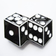 Black dices gürtelschnalle - black, us