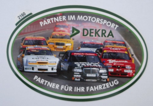 Werbe aufkleber dekra dtm - werbe-aufkleber,