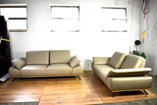 Ledersofa Zweisitzer Dreisitzer Ledercouch Schlafsofa Funktion Dickleder Eiche