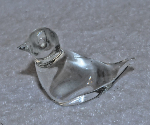 Kleiner vogel aus glas - kleiner,