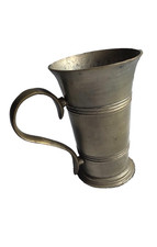 Zinnkrug/becher von Les Potstainiers Hutois - belgisches Zinn- 13cm hoch- 365 g