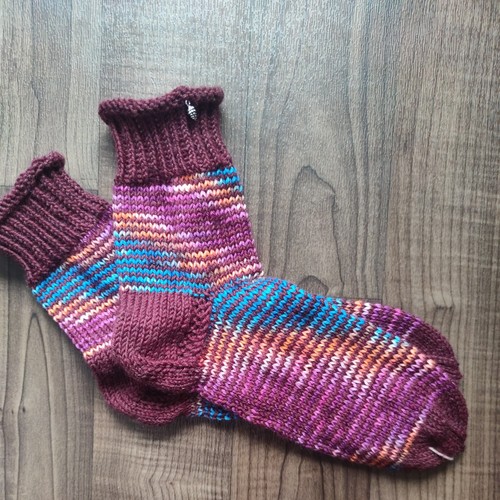 Stricksocken selbstgestrickt - stricksocken,