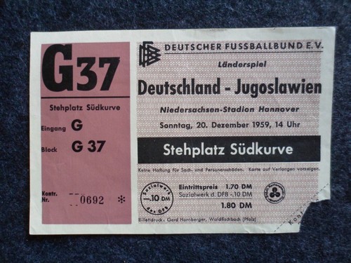 Deutschland jugoslawien 1959 - deutschland-jugoslawien,