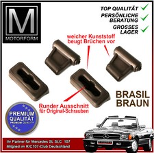 4-teilig Clips dunkelbraun