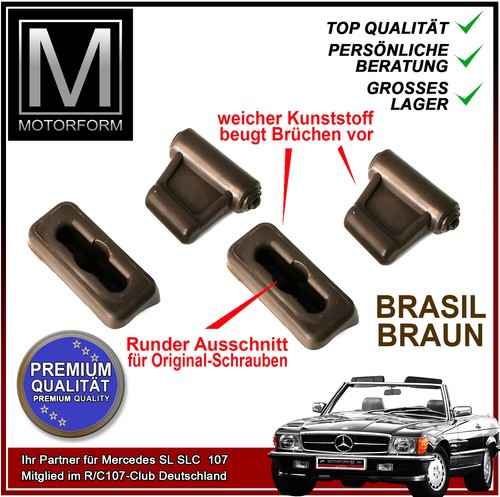 Teilig clips dunkelbraun - 4-teilig,