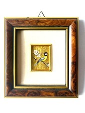 Bild Vogel auf Blattgold