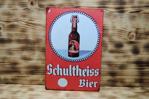 Blechschild schultheiss bier - schultheiss,