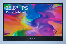 ADPOP Tragbarer Monitor 15.6' FHD 1080P IPS Gaming 5ms 60Hz Portable USB-C HDMI