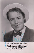 JOHANNES HEESTERS Original Autogramm signierte Postkarte 50er Jahre
