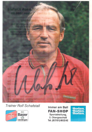 Autogramm rolf schafstall - rolf,