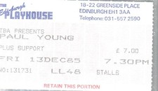 Paul Young Edinburgh Playhouse