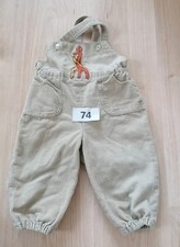 Cordhose Latzhose beige