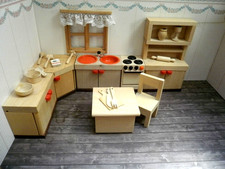 Puppenhaus- Puppenstube -Bodo Hennig - komplette  Küche -  80 er- Midi  Programm