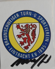 Bergmann/Panini Fußball '79, Eintracht Braunschweig, Wappen, signiert