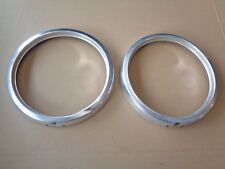 Opel Rekord A Scheinwerfer Chrom Blende Lampenring Scheinwerferring SET