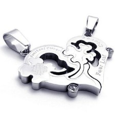 Partnerkette herz puzzle - partnerkette,