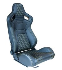 AutoStyle SS 74LY AK Rennsitz Sportsitz schwarz gelb Kunstleder