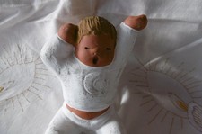 witziger original Singer Engel mit Mond-Schlafanzug