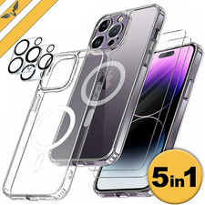 Magsafe Hülle für iPhone 17 16 15 14 13 12 11 Pro Max 2x Panzerfolie Kameraglas