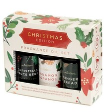 Eden Weihnachten blumige Parfumöle 3er Set - Lebkuchen, Zimt & Orange,...