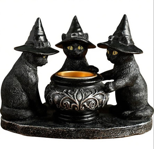 Halloween kerzenhalter hexe - kerzenhalter,