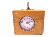 Benzing Taubenuhr Konstatieruhr Konstatierapparat Holzkastenuhr mit Schlüssel