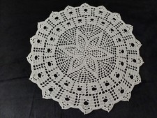 Häkeldeckchen weiß Motiv