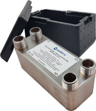 Edelstahl AISI 316 PlattenWärmetauscher 50 - 205kW 4x 1" SANITLINE + Isolierung