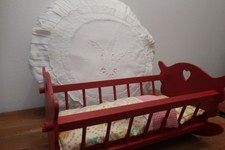 Puppenwiege Wiege Holzwiege