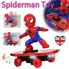 Super Hero Spiderman Elektrisches Skateboard 360° Tumbler Kinder Musik Spielzeug